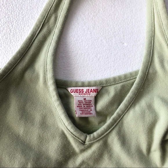 Guess Halter Top Bundle of 2. Black w/ Lace /Green - Picture 7 of 7